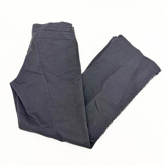 Sandro Party Black Lace Cutout Wide Leg Dress Pants Size 6-8 - Picture 9 of 9